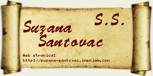 Suzana Santovac vizit kartica